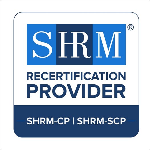 SHRM Recertification Provider badge, SHRM-CP and SHRM-SCP